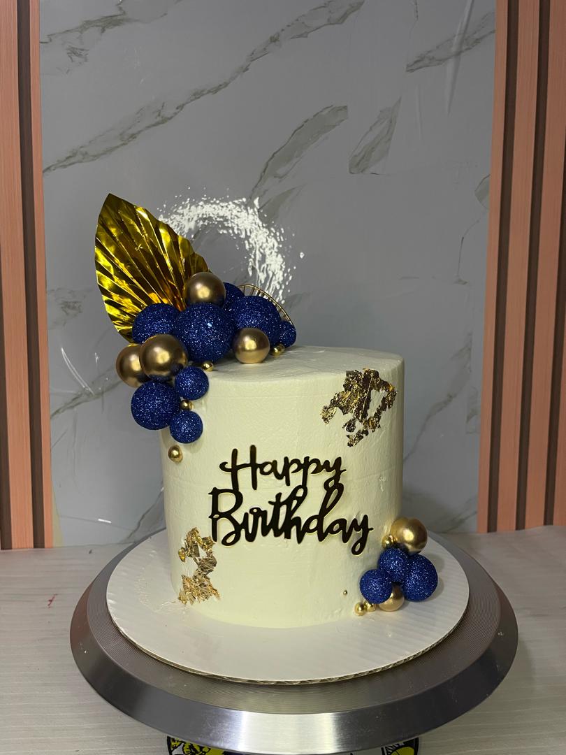 Royal Blue & Gold Birthday