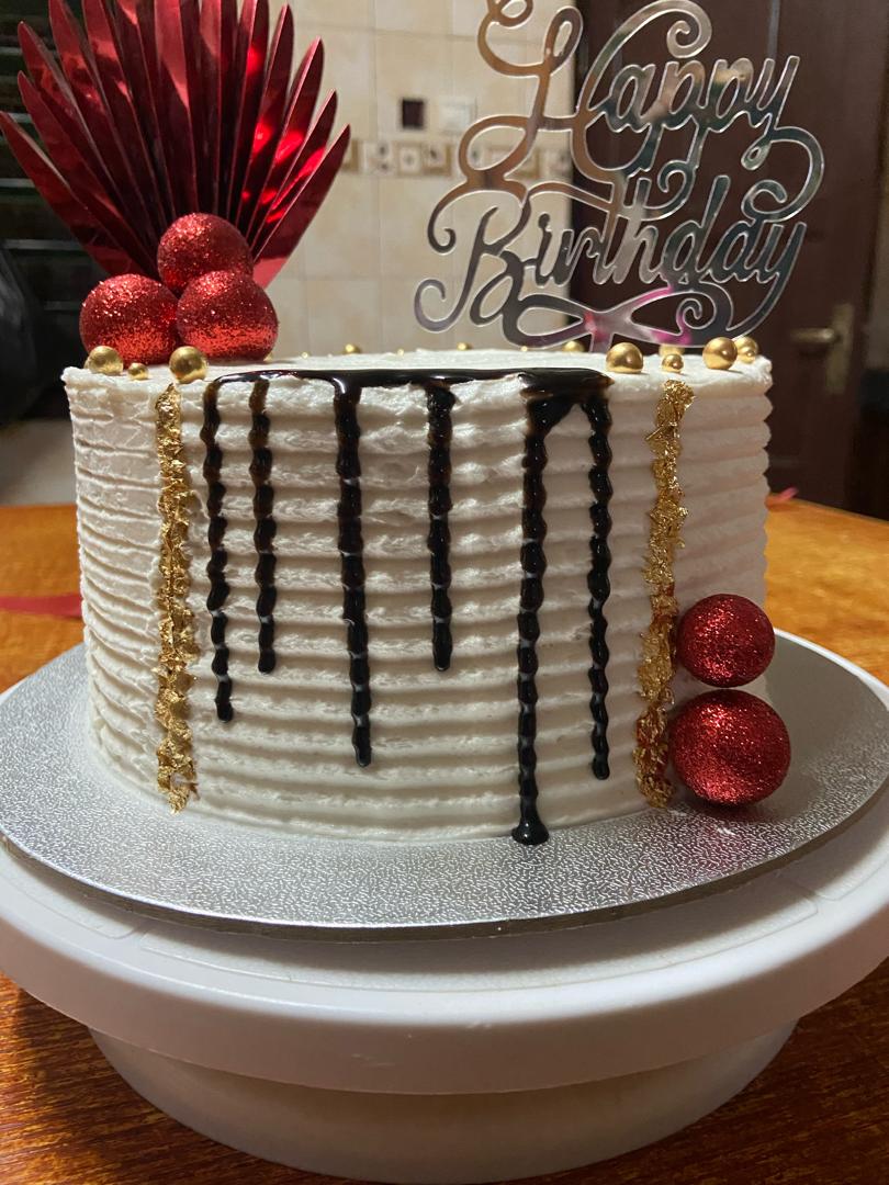 Ivory Chocolate Drip Celebration