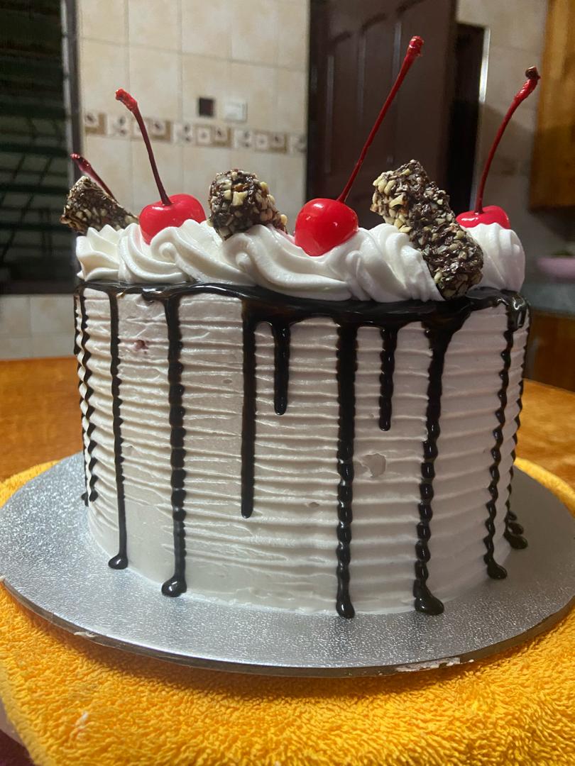 Chocolate Drip Cherry Cake