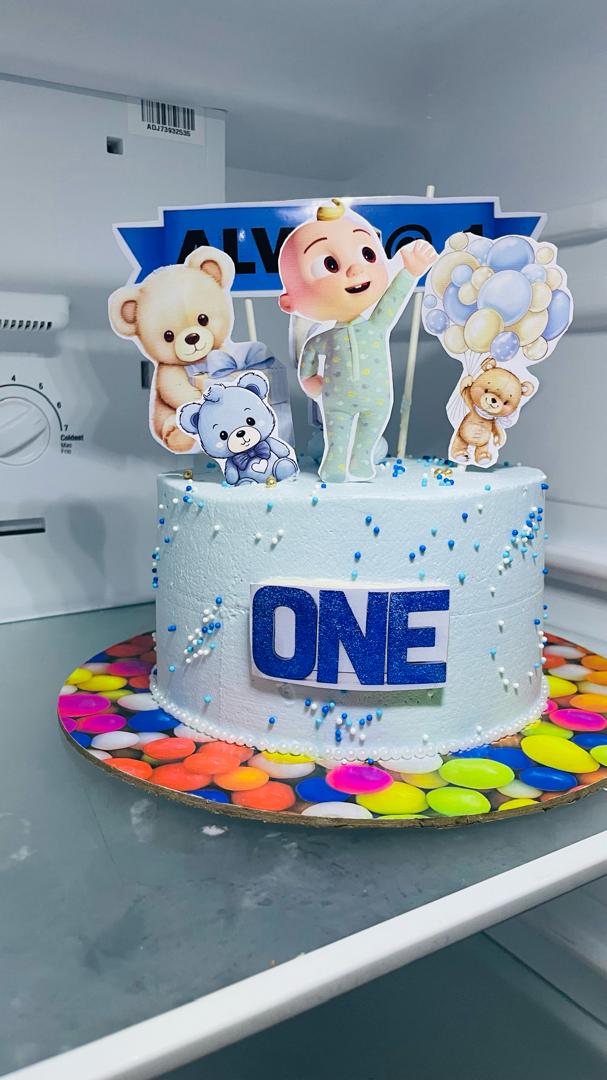 Cocomelon 1st Birthday Cake
