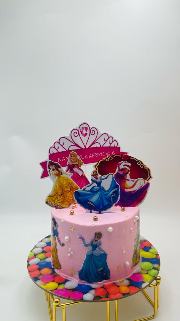 Disney Princess Crown Cake